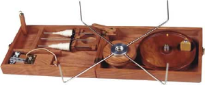 Open book size charkha